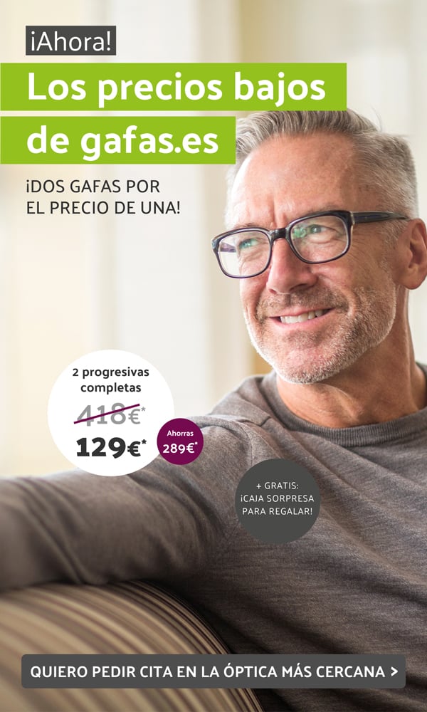 ¡Dos gafas por el  precio de una!